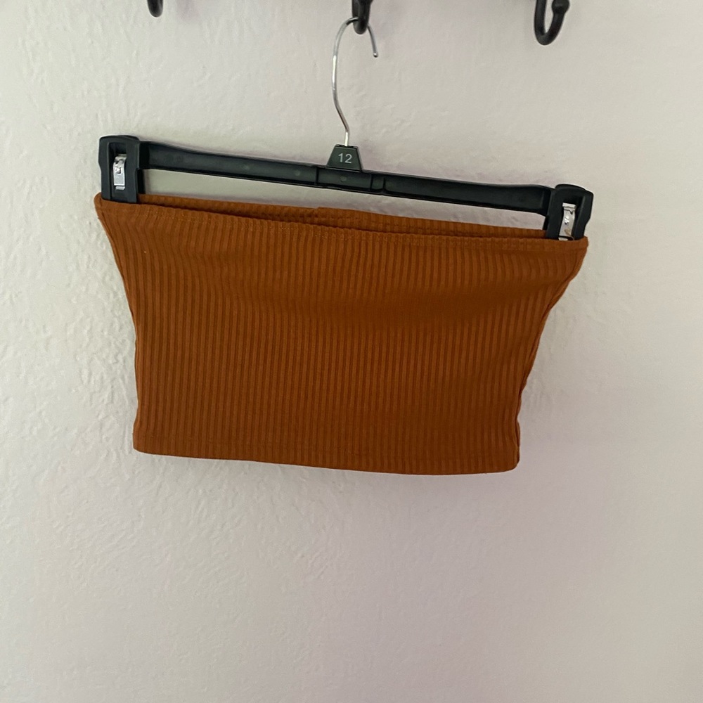 Good luck gem orange rust tube top - Picture 3 of 5